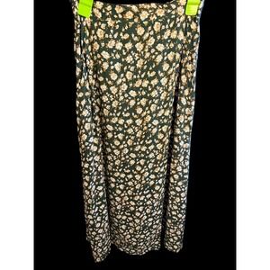 American Eagle Outfitters Floral Print Maxi Wrap Skirt Women's Size M Y2K